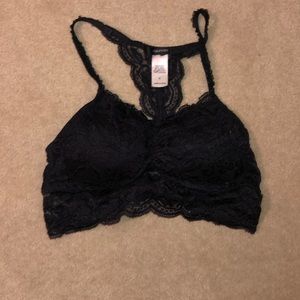 black bralette